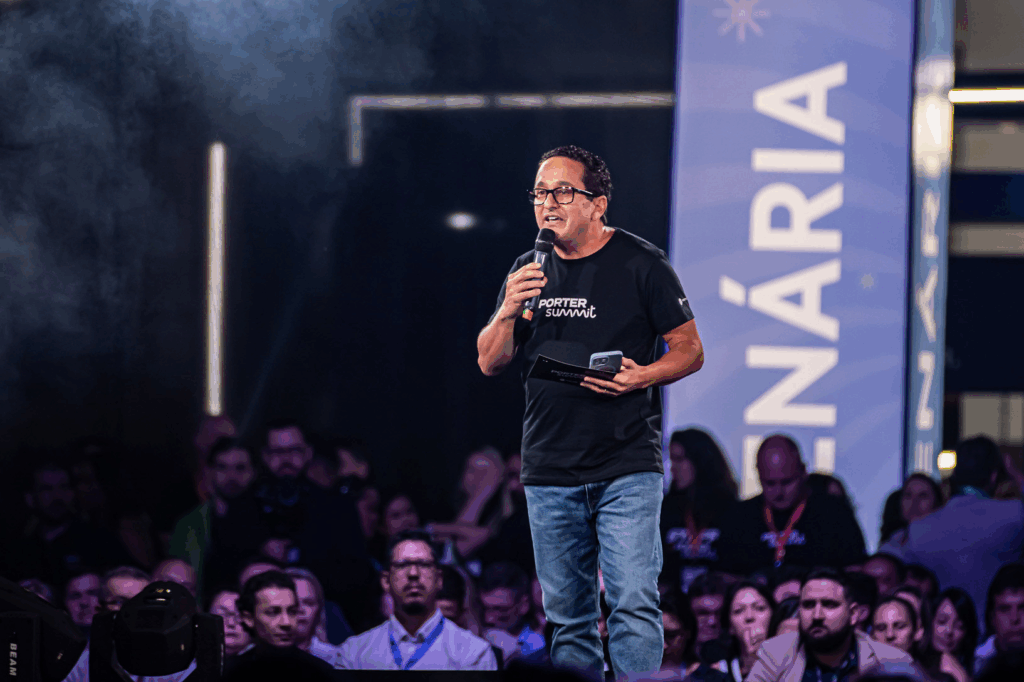 Odirley apresentando a Porter Summit 2024