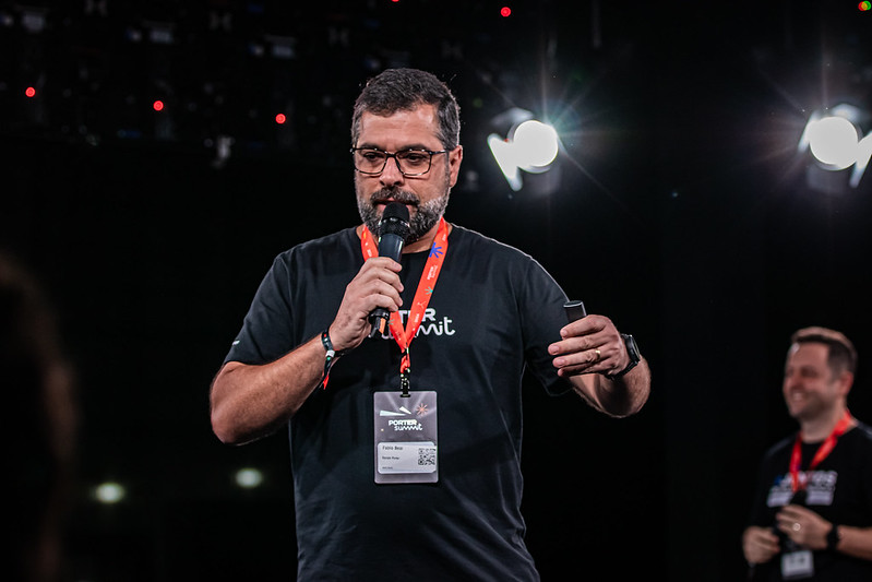 Fabio Beal durante a apresentação da Fusão